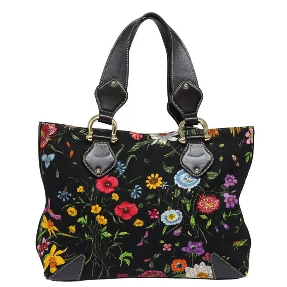 GUCCI Flora Tote Bag Canvas Multicolor - Picture 14 of 16